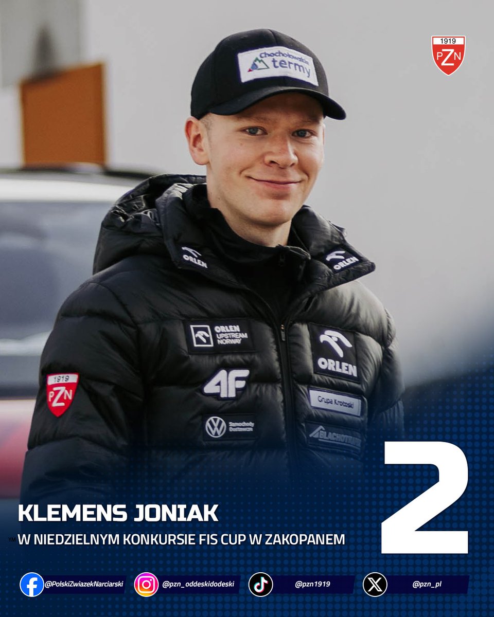 pzn_pl's tweet photo. Klemens Joniak drugi w ostatnim zimowym konkursie FIS Cup! Najlepszy dzisiaj Słoweniec Ziga Jancar, trzeci Remo Imhof. W TOP 10 dzisiaj także 10. Kamil Waszek.
Pozostali Polacy z punktami: 16. Adam Niżnik, 19. Jan Galica, 22. Konrad Tomasiak
#skijumpingfamilt https://t.co/vj5XqSfqAM