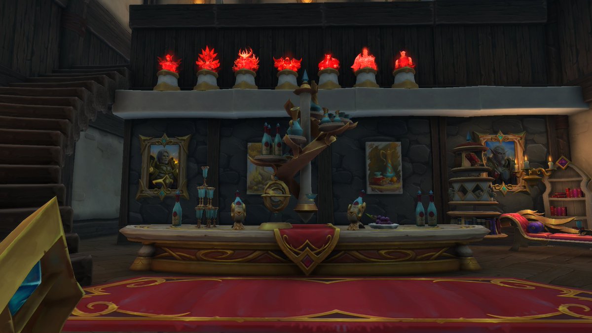 AvaSaurus22's tweet photo. Welcome to the Silvermoon Suite, my blood elf paladin's parlor, study, and bedroom #WoWhousing #warcrafthousing #wow #wowmidnight https://t.co/eWYLXWi631