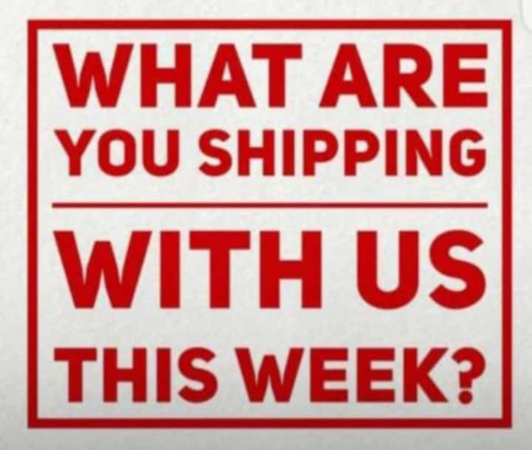 What are you shipping with us this week???