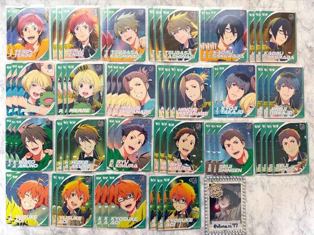 otonasi77's tweet photo. 【交換譲渡】SideM カードフォリオ

譲)MR：High×Joker DRAMATIC STARS
SSR・SR・R・N：画像参照
求)MR：Jupiter
R・N：天ヶ瀬冬馬
又は1枚62円＋送料

MRはMR同士のみの交換となります。
SSR・SR↔︎R・Nの交換可能です。
→ https://t.co/QM54p3BC3D