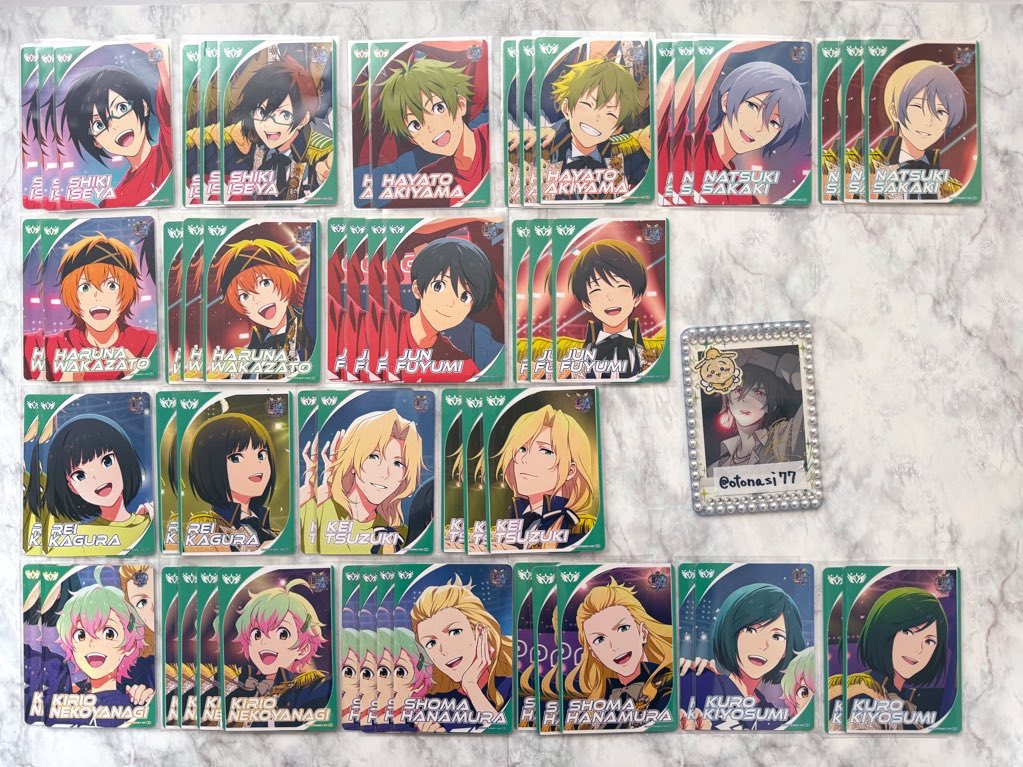 otonasi77's tweet photo. 【交換譲渡】SideM カードフォリオ

譲)MR：High×Joker DRAMATIC STARS
SSR・SR・R・N：画像参照
求)MR：Jupiter
R・N：天ヶ瀬冬馬
又は1枚62円＋送料

MRはMR同士のみの交換となります。
SSR・SR↔︎R・Nの交換可能です。
→ https://t.co/QM54p3BC3D