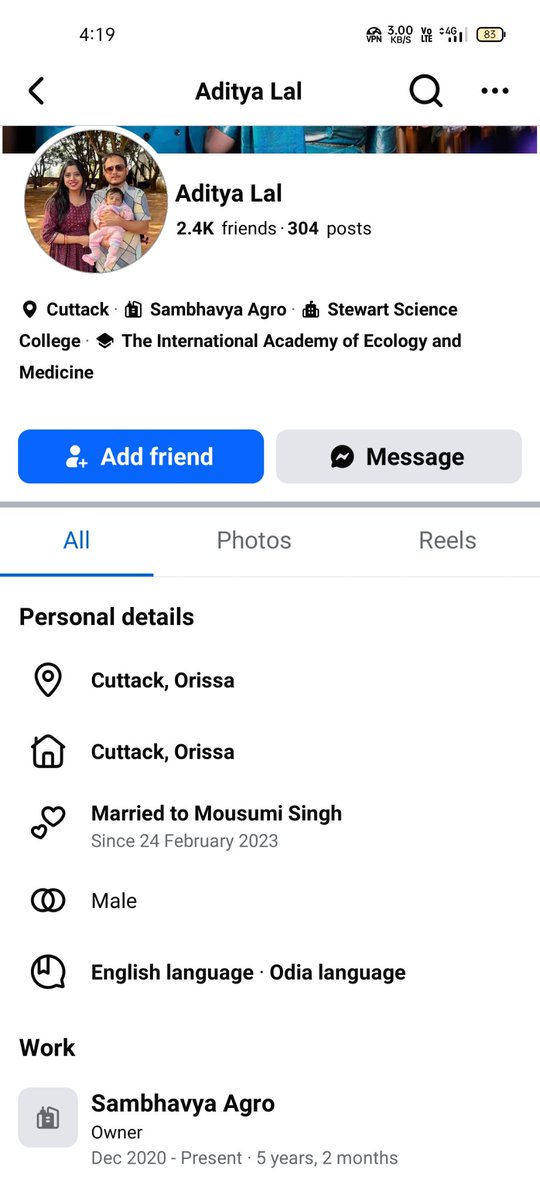 Gulame018448's tweet photo. Respected sir @odisha_police 
@spcuttack Aaditya Lal involved in offensive posts on Facebook; sentiments hurt. Kindly look into this.
@odisha_police @spcuttack ଆଦିତ୍ୟ ଲାଲ ଫେ��ବୁକରେ ଅନୁଚିତ ସମଗ୍ରୀ ପୋଷ୍ଟ କରିଛନ୍ତି; ଭାବନା ଆହତ। ଦୟାକରି ତଦନ୍ତ କରନ୍ତୁ। https://t.co/tT3kc7zGVK