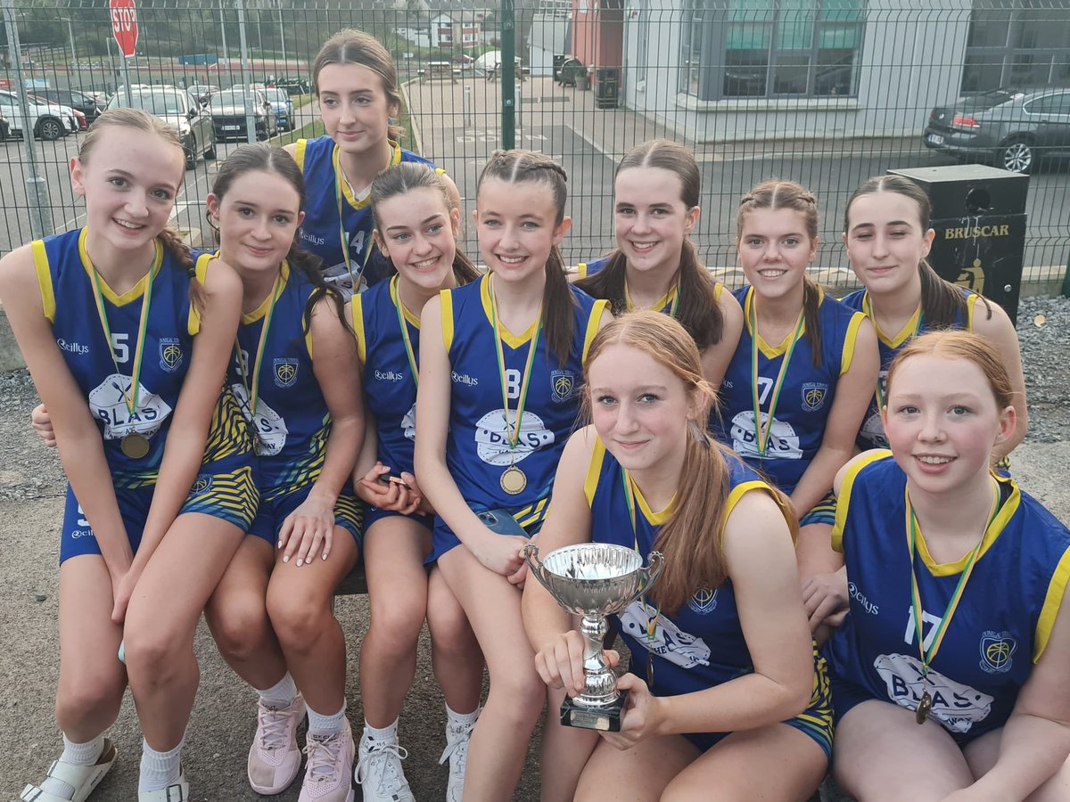 sineadlarry's tweet photo. So proud of our @DonegalTownBB U16 girls who won the Division 1 cup at the NW playoffs yesterday and now look forward to the @BballIrl AICCS next month.         🏀💪
Thanks to Anne and the  @Abbey_Hotel_DL  for providing food for the girls after the game . Much appreciated 👏🏻 https://t.co/NasBprx1un