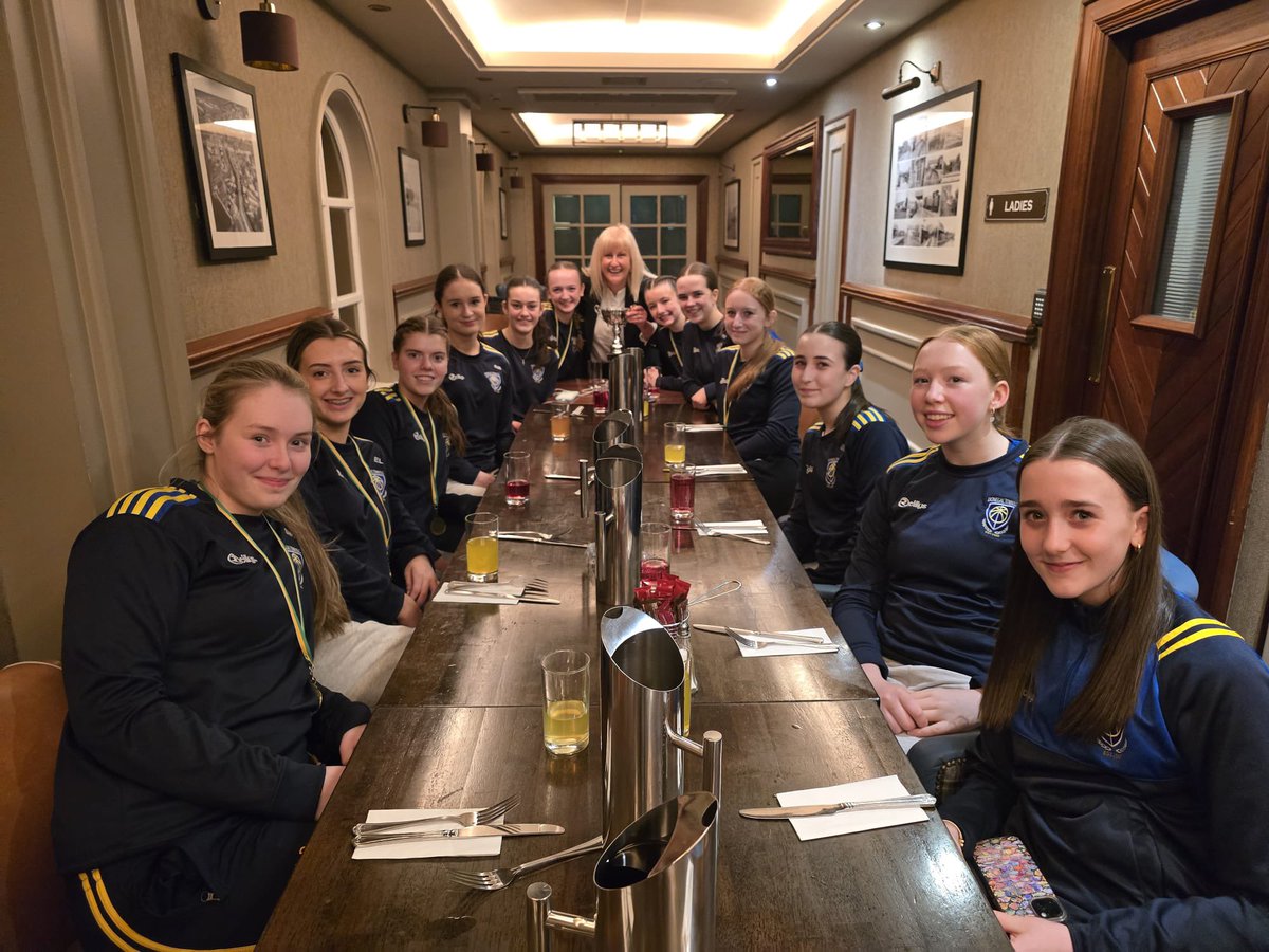 sineadlarry's tweet photo. So proud of our @DonegalTownBB U16 girls who won the Division 1 cup at the NW playoffs yesterday and now look forward to the @BballIrl AICCS next month.         🏀💪
Thanks to Anne and the  @Abbey_Hotel_DL  for providing food for the girls after the game . Much appreciated 👏🏻 https://t.co/NasBprx1un