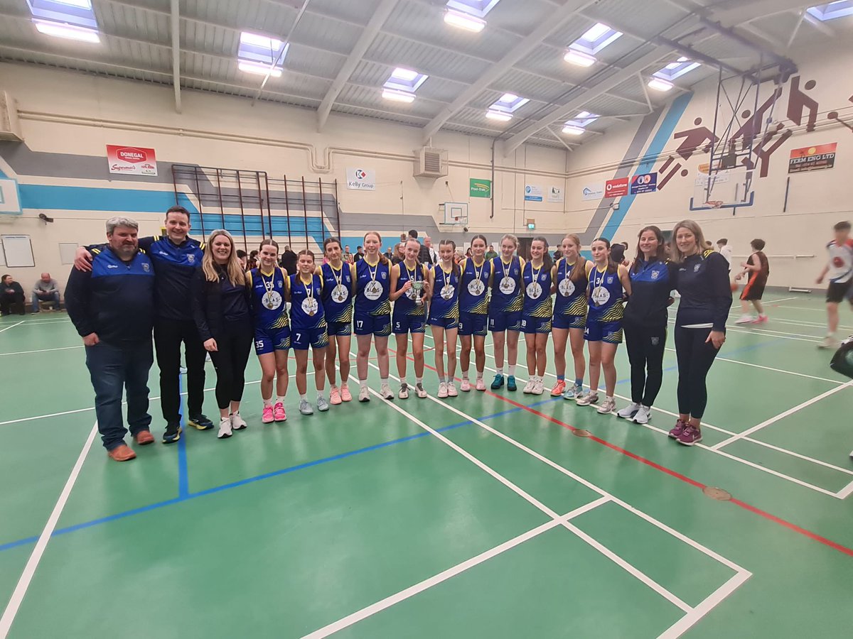 sineadlarry's tweet photo. So proud of our @DonegalTownBB U16 girls who won the Division 1 cup at the NW playoffs yesterday and now look forward to the @BballIrl AICCS next month.         🏀💪
Thanks to Anne and the  @Abbey_Hotel_DL  for providing food for the girls after the game . Much appreciated 👏🏻 https://t.co/NasBprx1un