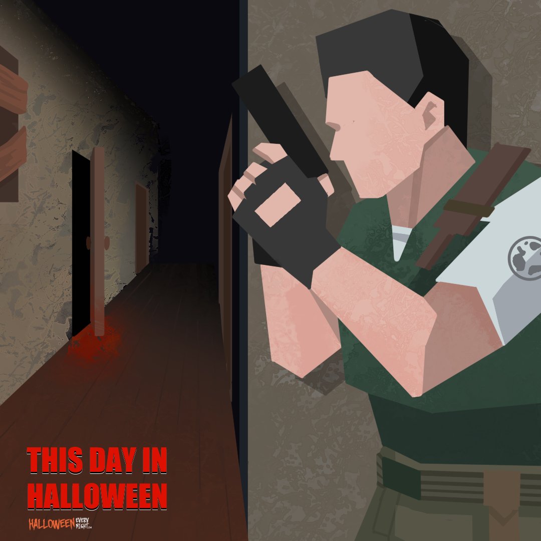 Resident Evil is released for PlayStation in the U.S. in 1996. The first survival horror game features zombies and other monsters and is a major hit, spawning a franchise including a series of games, comics, books, movies and merchandise.
#thisdayinhalloween #halloweeneverynight