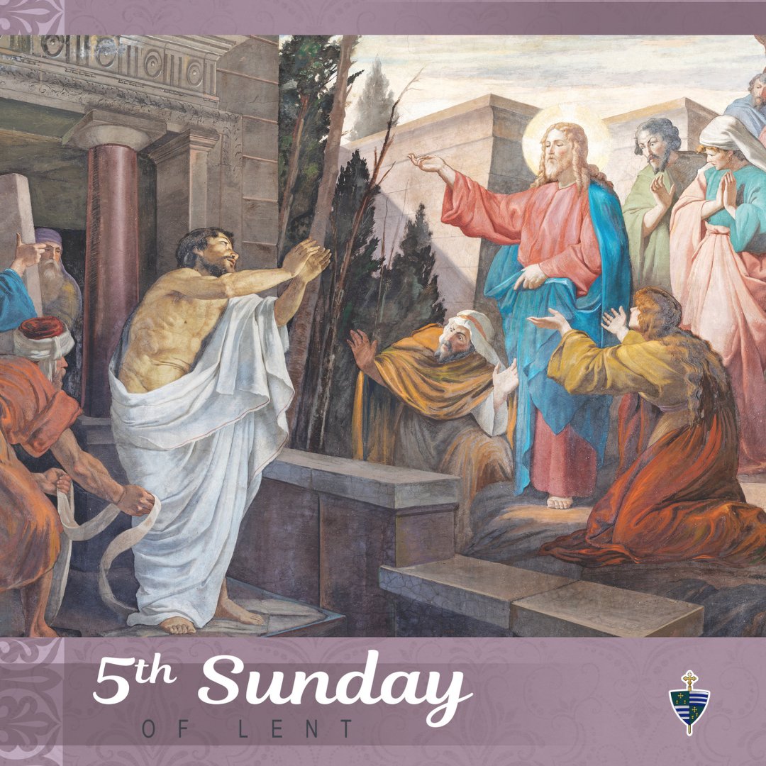 "I am the resurrection and the life, says the Lord; whoever believes in me, even if he dies, will never die." -John 11:25a, 26

Join us as we celebrate the Fifth Sunday of Lent.

Mass Times:
Sunday 8:30 am, 11:15 am, 1:00 pm (en español)