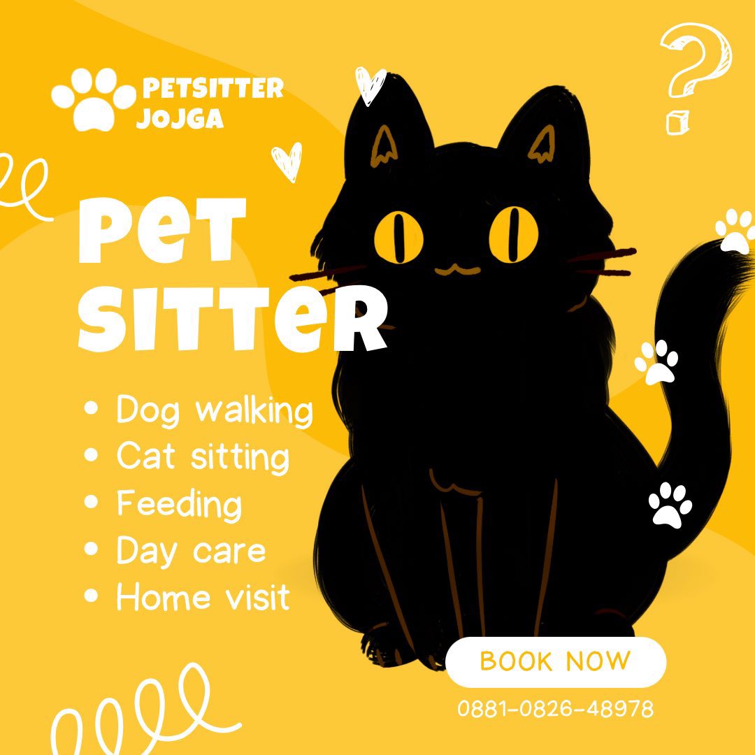 Pet Sitter and cleaning Jogja tweet media