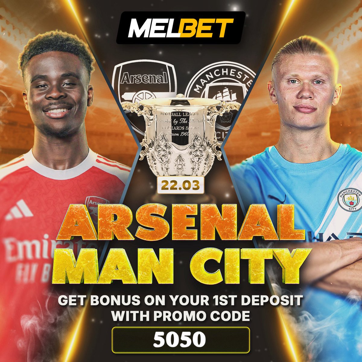 1BettingHouse's tweet photo. 🏴 Carabao Cup Final : Arsenal 🆚 Man City
🇪🇸 Derby Madrid : Real Madrid 🆚 Atlético
Chocs de ouf ! Qui gagne ?
>> Parie avec #Melbet : 300% bonus 1er dépôt avec le code promo « 5050 »💰
👉 Inscris-toi ici : https://t.co/vL2S4K88QQ
#ArsenalCity #RealAtletico #ARSMCI #RMATM https://t.co/vydNatlk9R