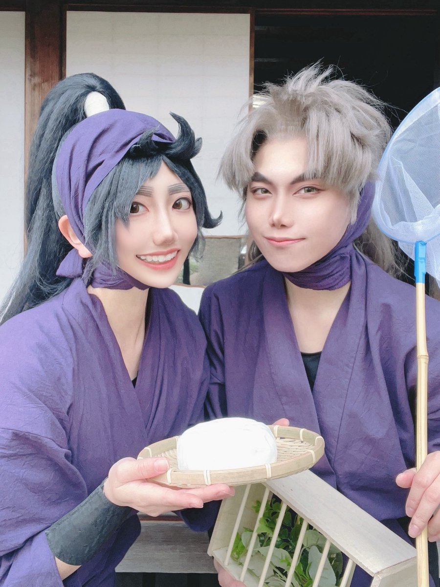 ⚠︎cos 忍たま/rkrn

🐙ちゃんと代理してきた✨
🌸👑の卒業生もしてきた‼️

久々知兵助:まぁ　竹谷八左ヱ門:🐙ちゃ