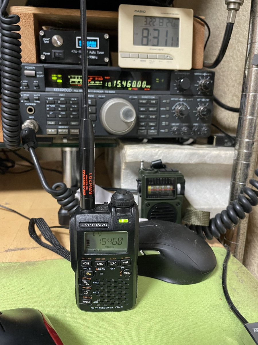 暇オヤジのBCLタイム👂
受信比べの大人のおもちゃ🤭VX-3でも本日は入ります😅
各局、各局、週末のお〰️びりと😆
#KTWR
#BCL
#フレンドシップラジオ