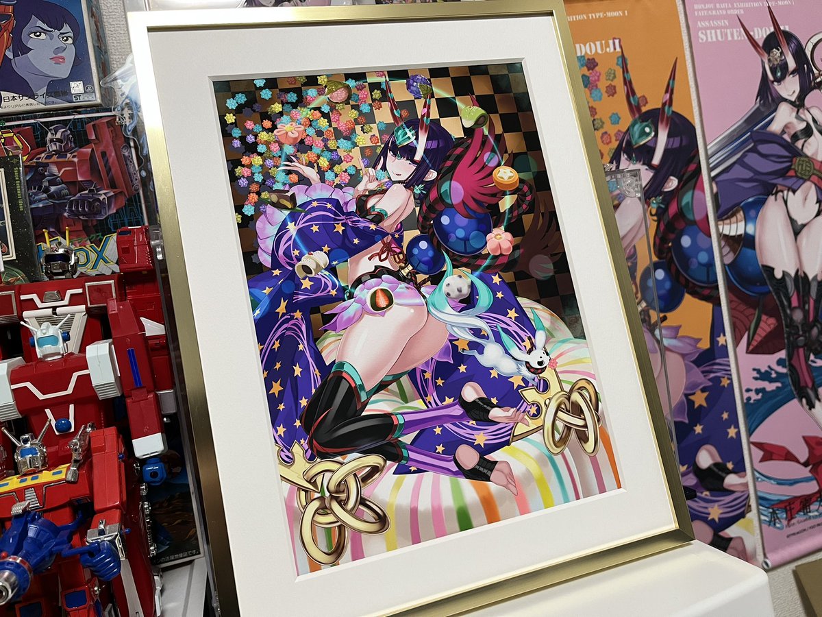 キャスター酒呑ちゃんの高精彩複製画(4万円)が届いた。これで私のキモオタクコレクションも極みに至ったというわけだ。ダーハハ! 