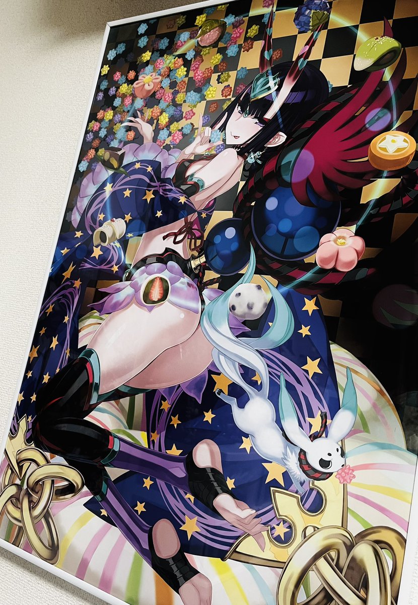 キャスター酒呑ちゃんの高精彩複製画(4万円)が届いた。これで私のキモオタクコレクションも極みに至ったというわけだ。ダーハハ! 