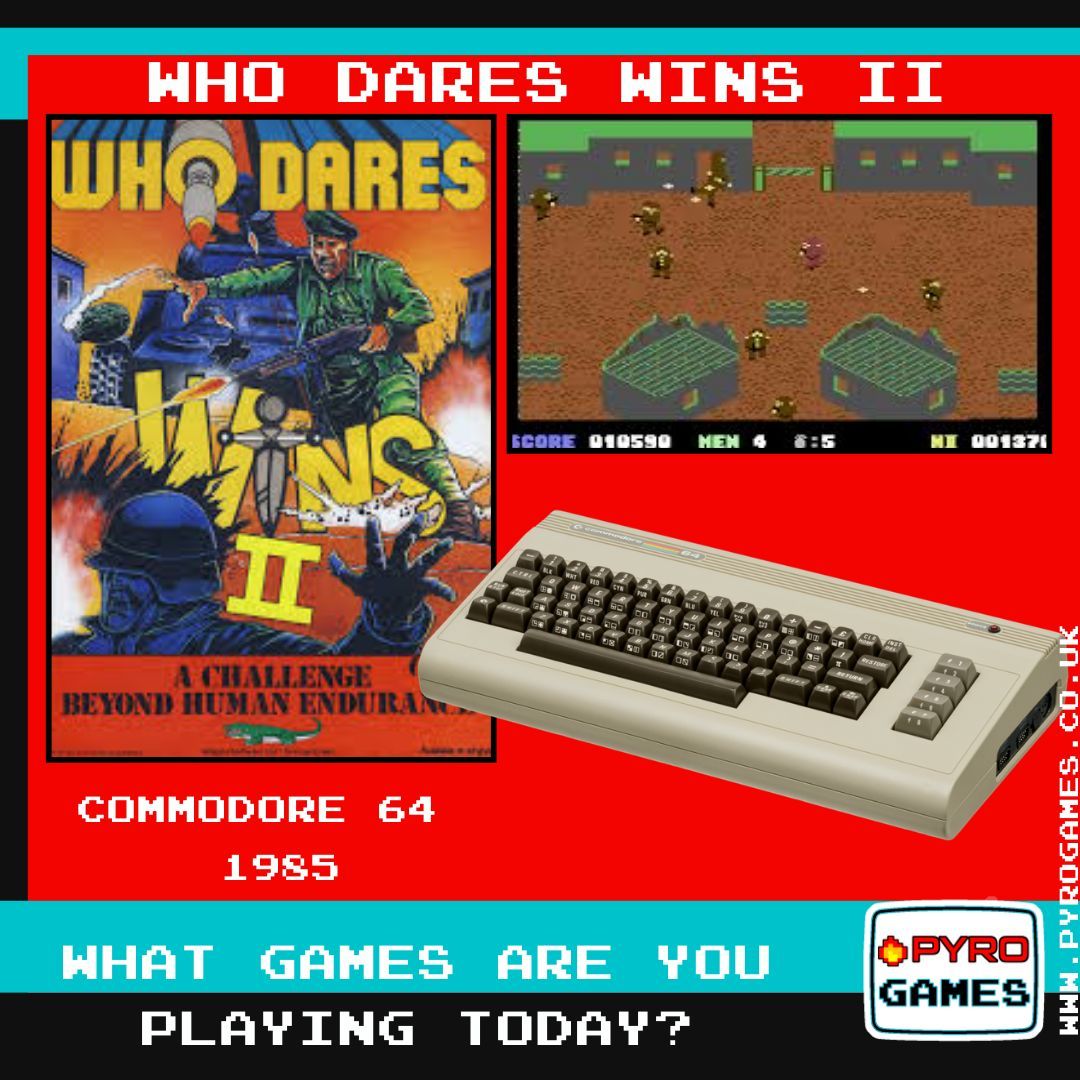 PyroGames8's tweet image. Who remembers this Commando clone from the mid 80s? I played this one to death - it was so much more challenging (and longer) than Commando. What are you all playing today?

#commodore64 #80svideogames #retrogaming #retrogames
