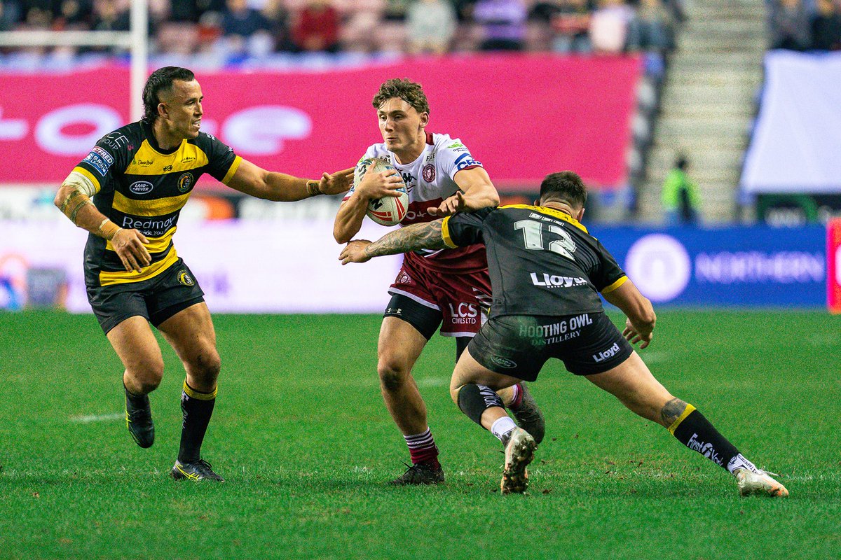 JGPhotography's tweet photo. Round 5 Super League game between Wigan Warriors and York Knights at the Brick Community Stadium on Thursday 19th March 2026.

Shot for @leagueexpress | James Giblin Photography 

@SuperLeague @WiganWarriorsRL @YorkRLFC 

#WiganWarriors #YorkKnights #SuperLeague https://t.co/HTOqq5tJHH