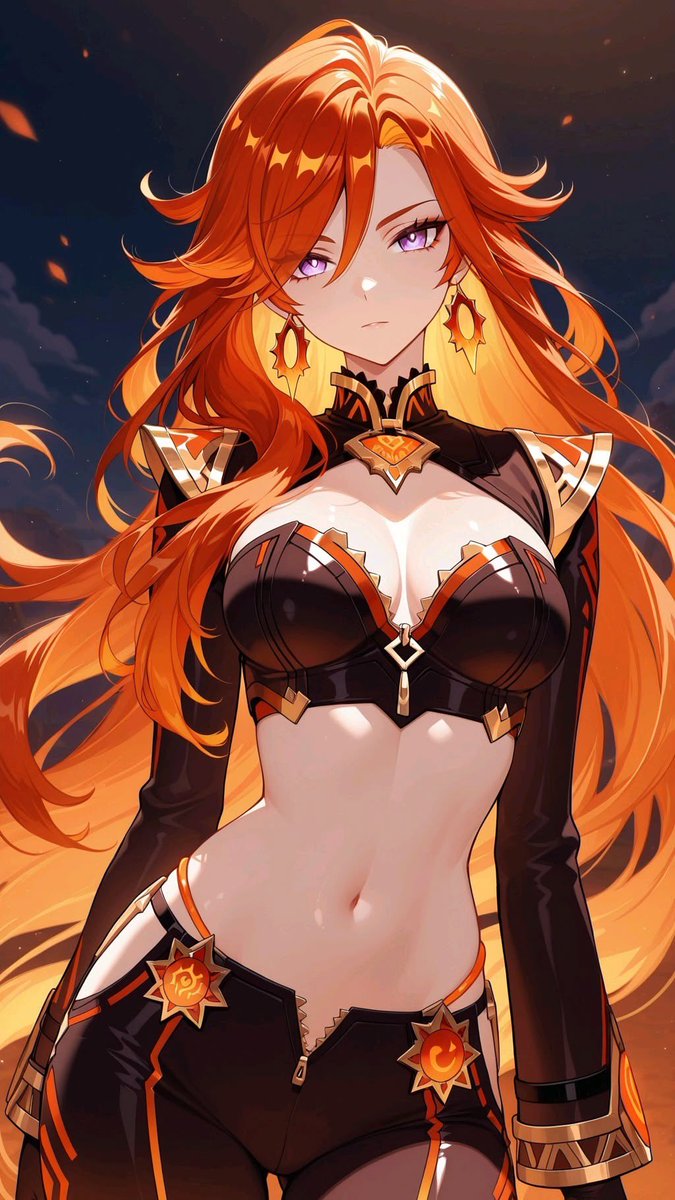 alexisgram2108's tweet photo. Blazing under the stars, burning brighter than the sun itself π₯π #GenshinImpact #PyroQueen #AnimeWallpaper https://t.co/4xx6pRFUll
