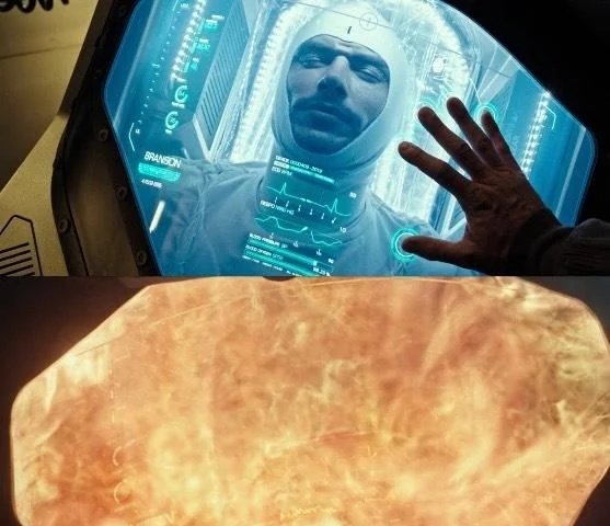 MsCsServer's tweet photo. In Alien Covenant (2017), James Franco's character gets burned alive within the first few minutes of the film for some unknown reason https://t.co/vBCQmAnDI8