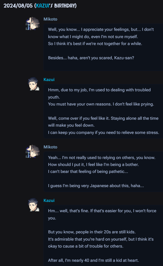 vinxanitea's tweet photo. BRO.  Bro was stuck in his childhood dream [person].

"If that's easier for you, I won't force you."
"After all, I'm nearly 40 and I'm still a kid at heart." https://t.co/BThPvaQ7GQ