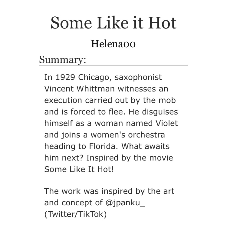 jpanku_'s tweet photo. Finally! 🙌🏼✨

The “Some Like It Hot” fanfiction is out! On AO3! Chapter One!

I hope you enjoy it! 🥺❤️✨

Link: https://t.co/BMfCfGs6Kq 
•
•
•
•
•
•
#murdermedia #HazbinHotelFanart #voxal #hazbinhotelfanfic #Alastor #vox #RadioStatic https://t.co/PoQi4gCR9R