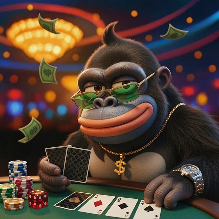 👁️🌌 THE COSMIC GORILLA HAS AWAKENED.

Third eye locked. Green alpha beams descending from the stars straight into the chosen one.

The portal is open. The jungle transcends dimensions.

This is your sign to step into the light and ape the takeover.

@mambocto $MAMBO

Website: