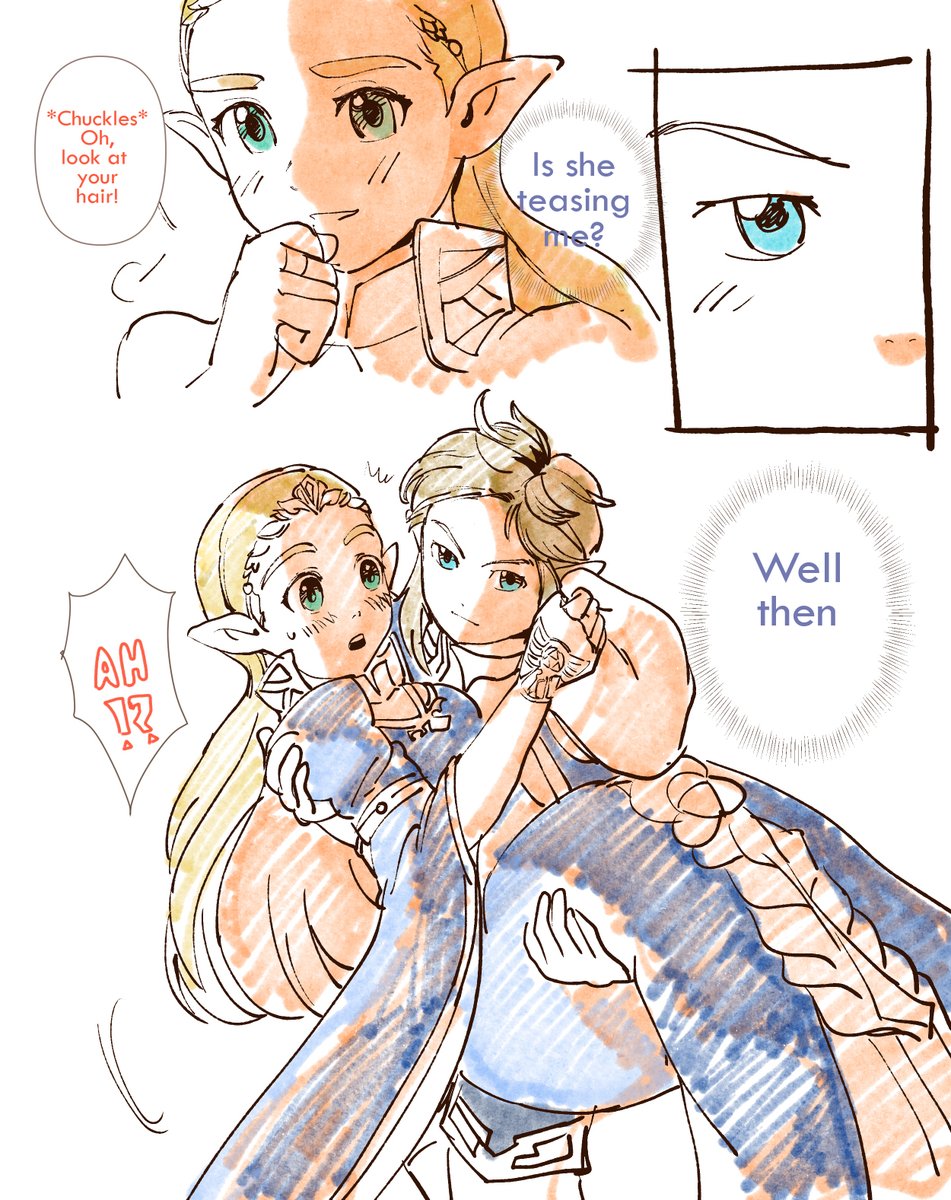 My old comic... There are 12 pages now and to be continued, but it is stuck in the freezer for now, haha. Completion date? No clue!😭