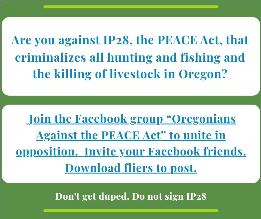 Oregonians Against The PEACE Act tweet media