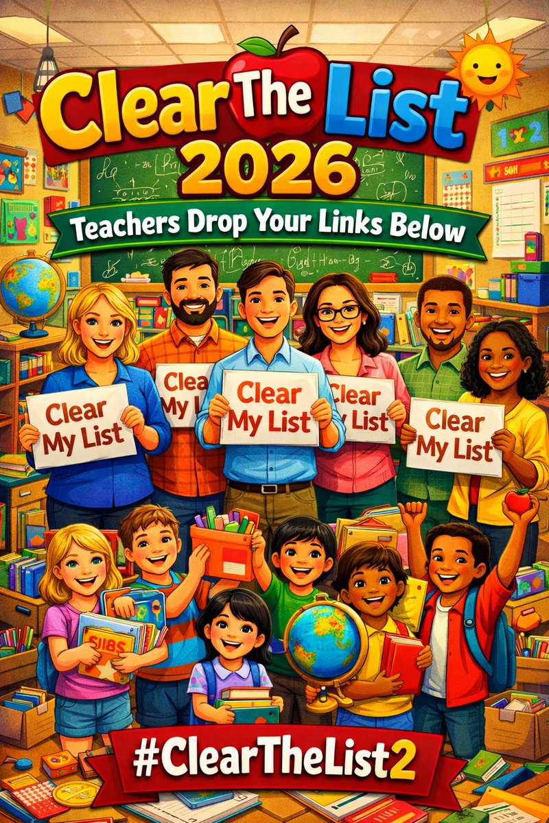 ClearTheList – Helping Teachers Clear Their Lists tweet media