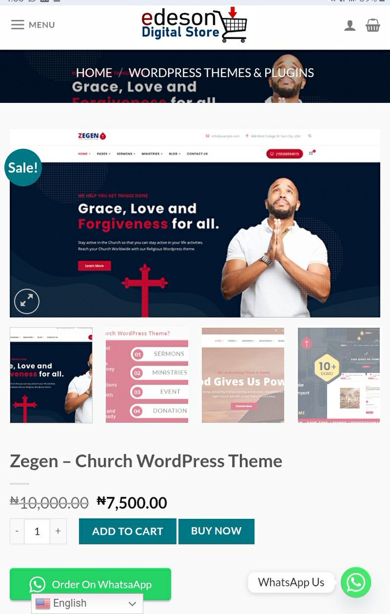EndyEdesonNews's tweet image. Buy Zegen Church WordPress Theme From Edeson Digital Store.
Demo Data Included. Price; N7,500. 
..........
WhatsApp 08136125128
#wordpress #EndyEdeson #WebsiteDesign
 #EdesonDigitalStore 
We have collection of premium Wordpress themes and plugins.