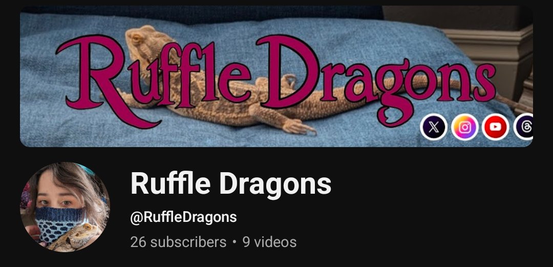 ruffledragons's tweet photo. I made a new YouTube banner for my channel. I think it's adorable 😍. I just have to share it. https://t.co/4aiIIWwfIi