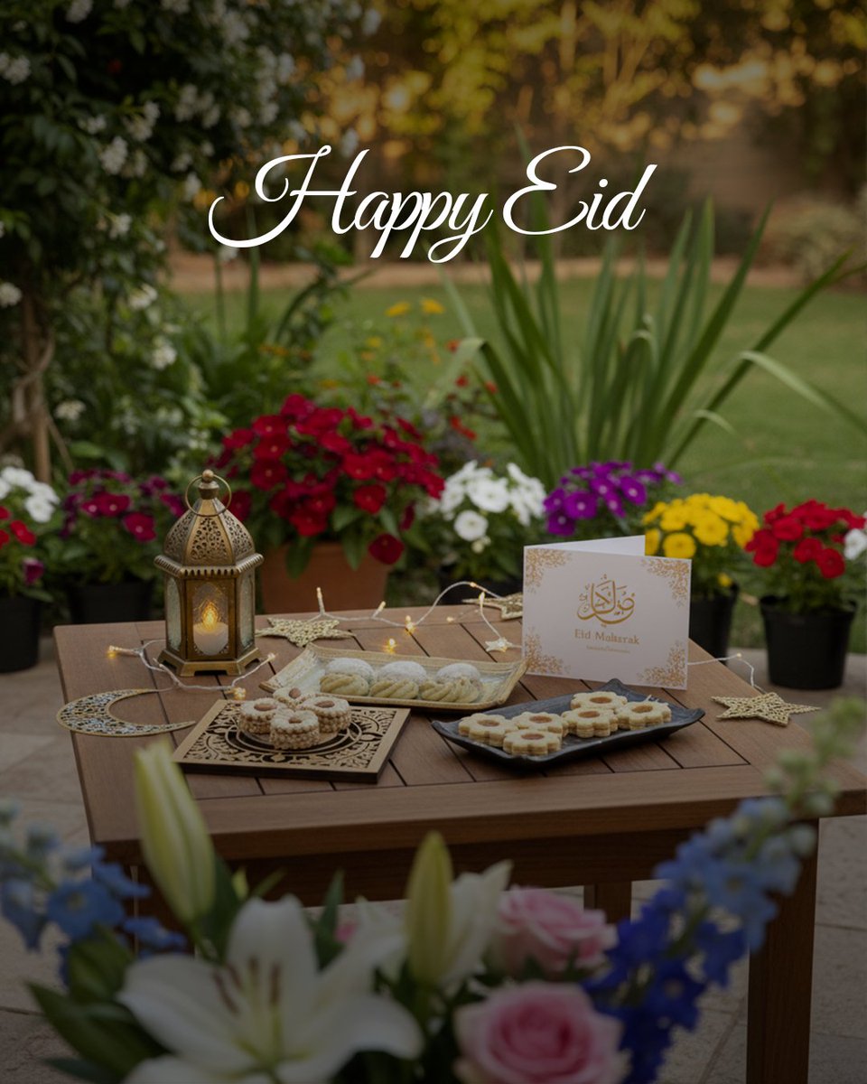 Jalila_Jordan's tweet photo. @Jalila_Jordan wishes you, your family, and your loved ones a happy Eid.

May God bless this special day.

#Eid #Eid2026 #eidgifts #sweetsforeid #EidCelebration #Eidsweets https://t.co/HOoXMpj4UC