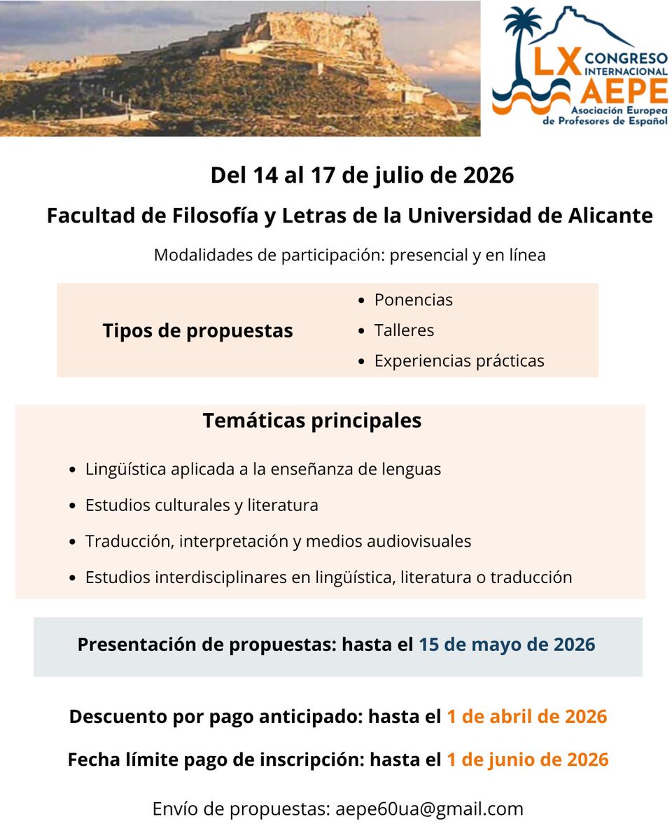 LX Congreso Internacional AEPE tweet media