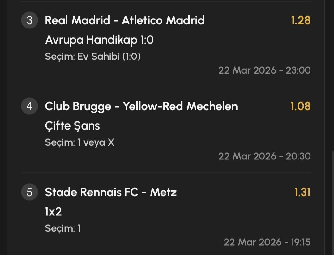 GarfieldBahisci's tweet photo. Bugün ki kombine kuponumuz hazırdır.

15.242 TL'ye 38.456 TL veriyor 💪 

#Sporting kazanır.
#Rennes kazanır.
#Brugge yenilmez.
#Roma yenilmez.
#Real yenilmez.

#ardagüler #Madrid #Suarez #tahmin #bahis #iddaa #Valentin

#Garfield https://t.co/su1x3yMJZb