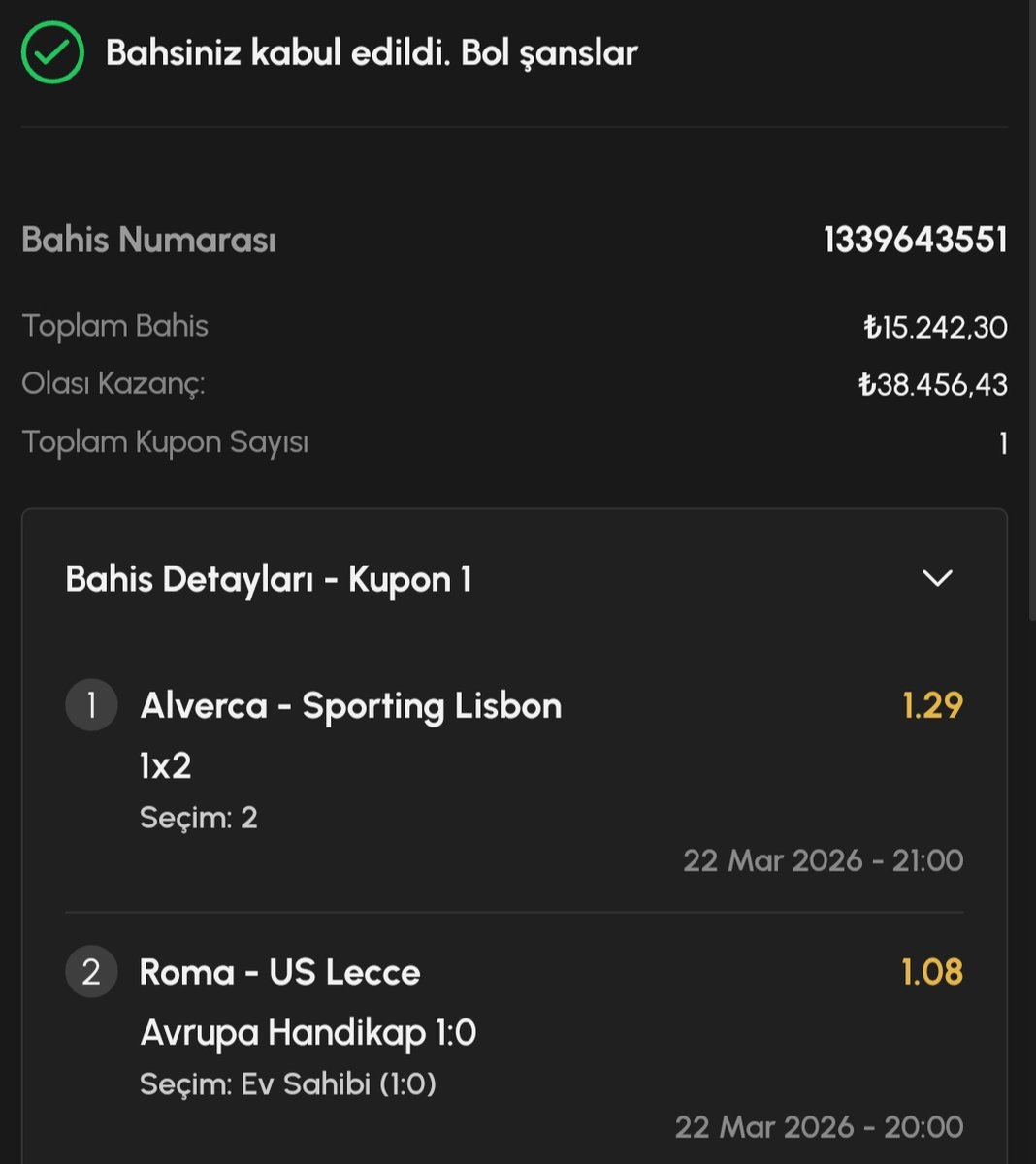 GarfieldBahisci's tweet photo. Bugün ki kombine kuponumuz hazırdır.

15.242 TL'ye 38.456 TL veriyor 💪 

#Sporting kazanır.
#Rennes kazanır.
#Brugge yenilmez.
#Roma yenilmez.
#Real yenilmez.

#ardagüler #Madrid #Suarez #tahmin #bahis #iddaa #Valentin

#Garfield https://t.co/su1x3yMJZb