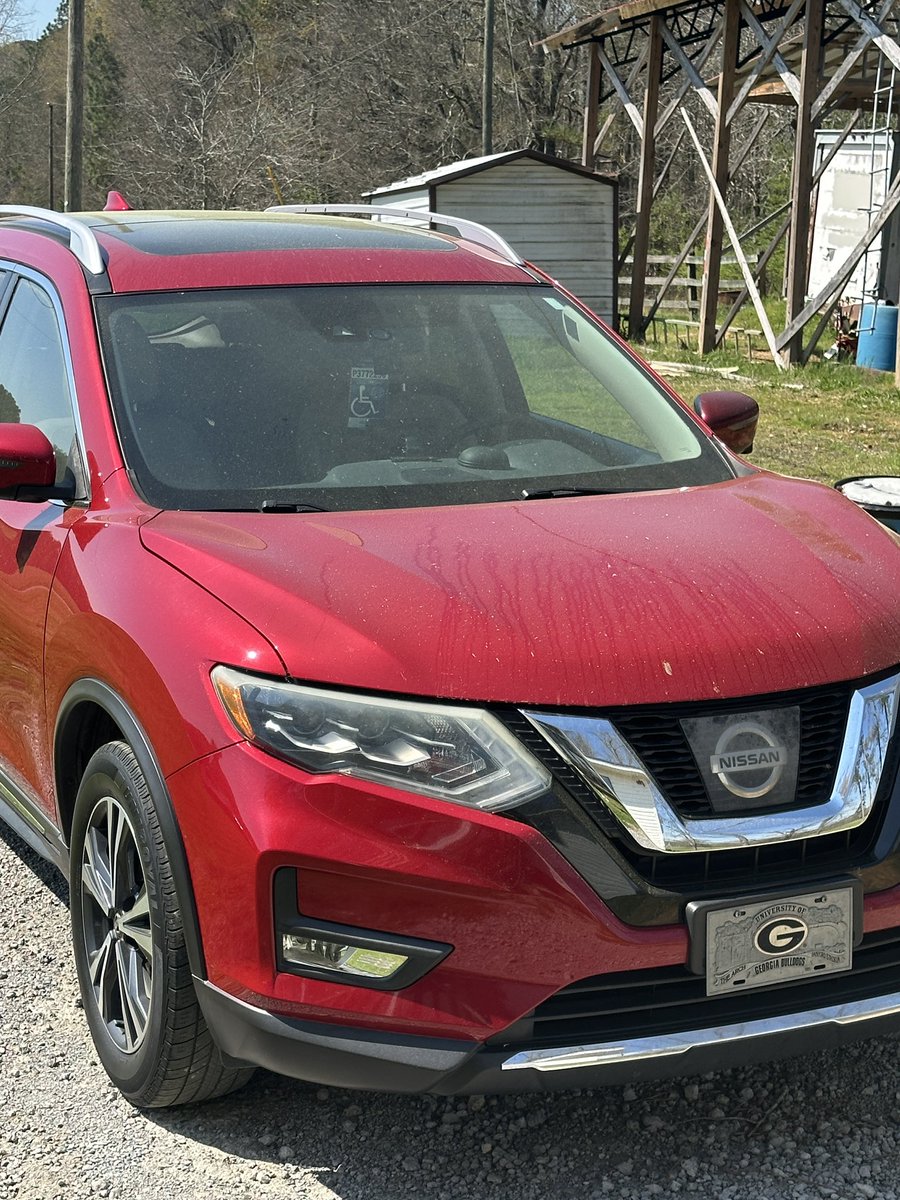 NWGAStormDawgwx's tweet photo. 24 hours after the car wash. Yep The Pollening is here in full force. Glad I have my #BigDan’s unlimited plan. https://t.co/ziDMyNacvj