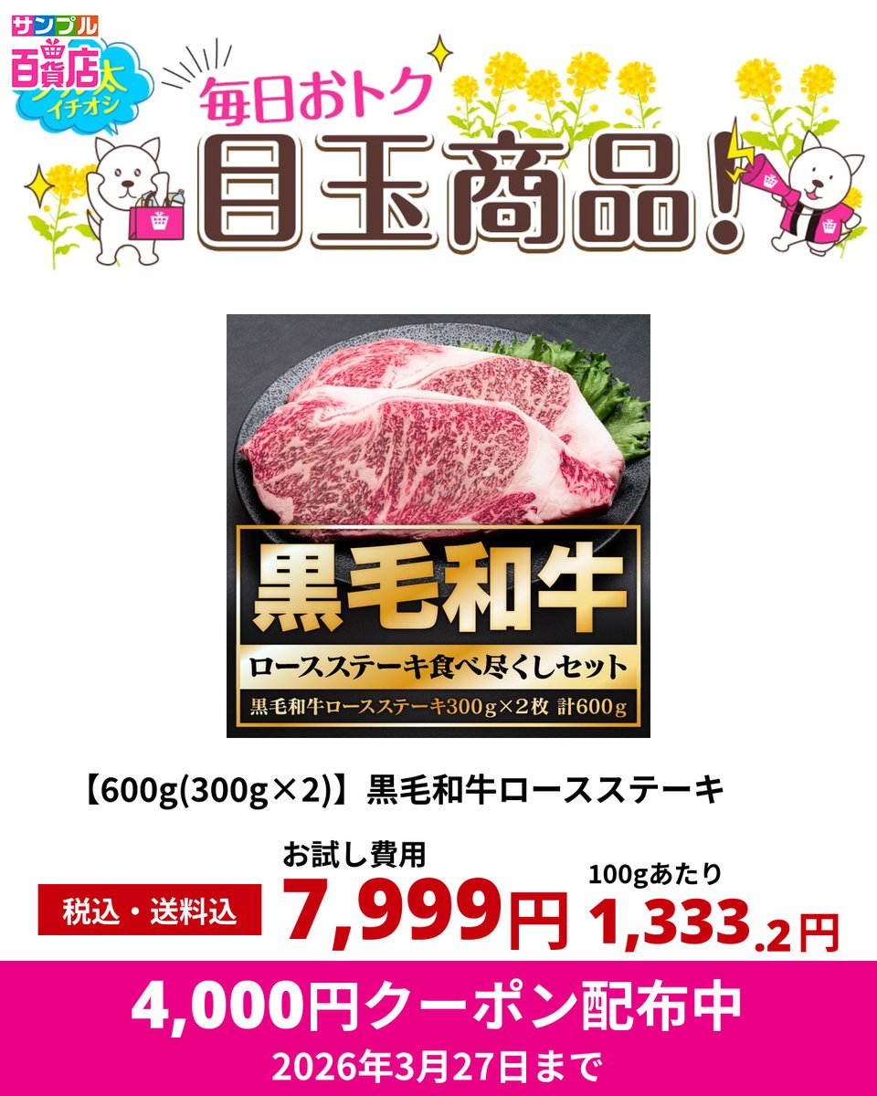 サンプル百貨店 tweet media