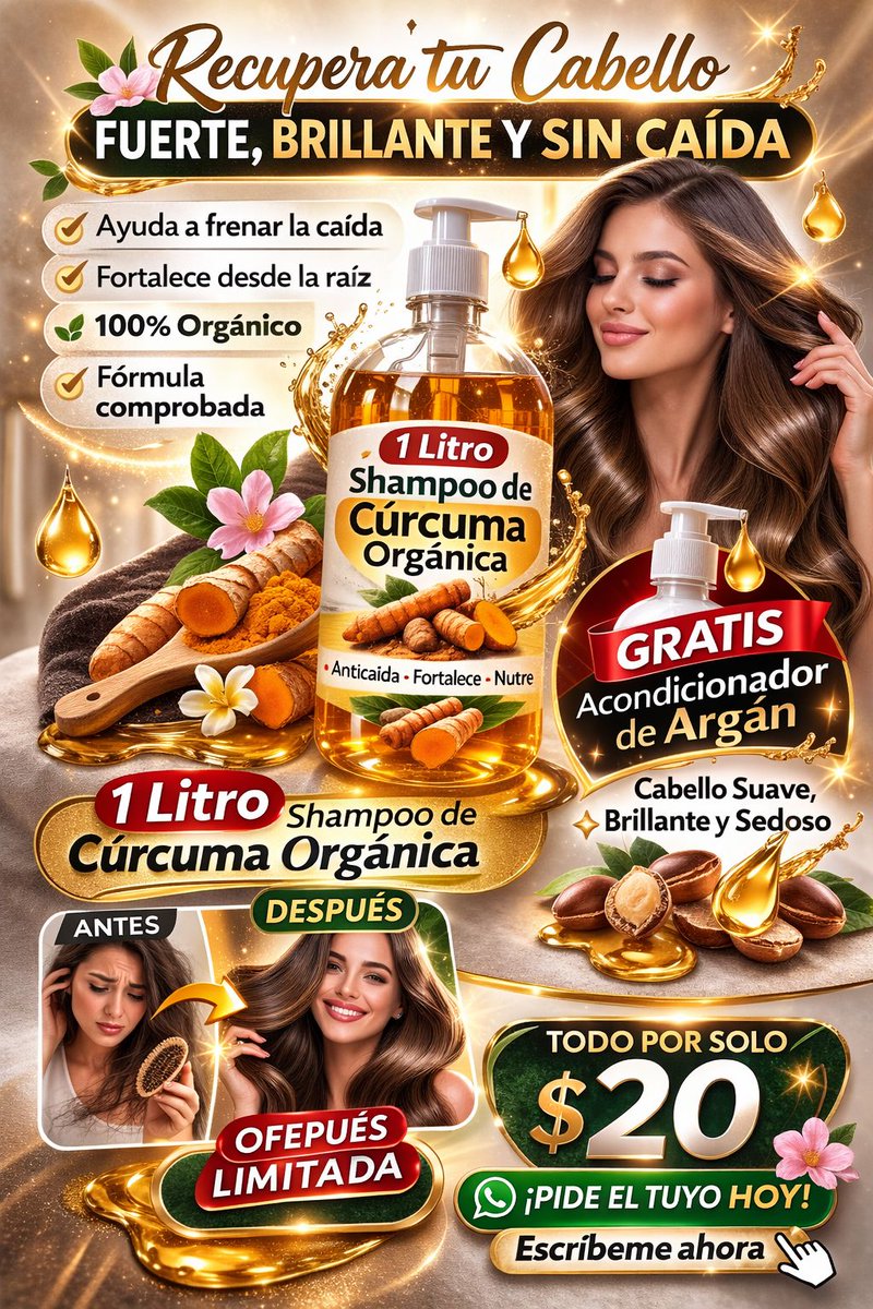 Buen día!!! Seguimos con nuestra Promo y Terminas con la Caída de Cabello!!! 
vamos con muchos RTs hoy!!!