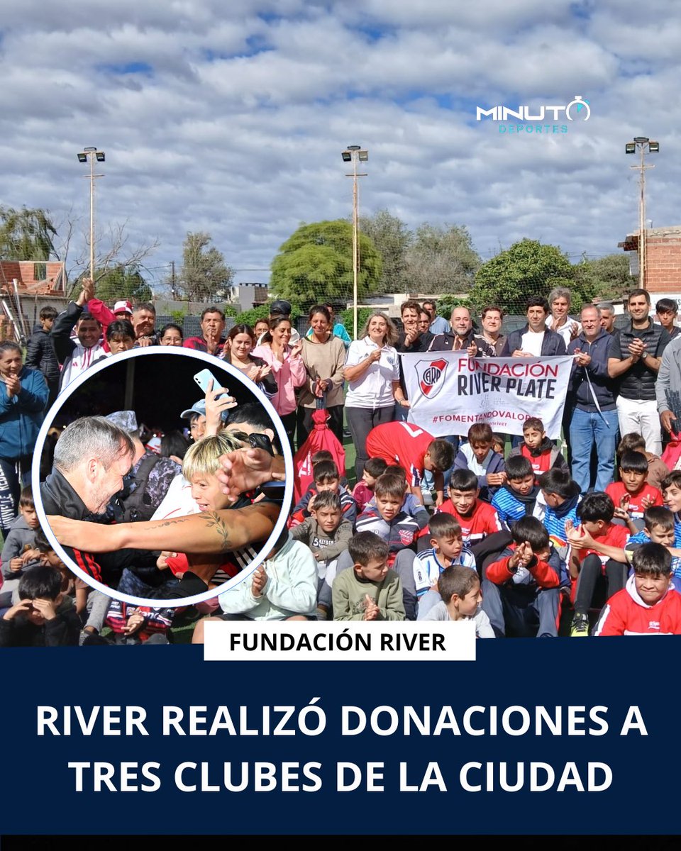 RIVER SOLIDARIO EN RÍO CUARTO: SE REALIZARON DONACIONES A TRES CLUBES DE LA CIUDAD: 

👉🏼 instagram.com/minutodeportes…
