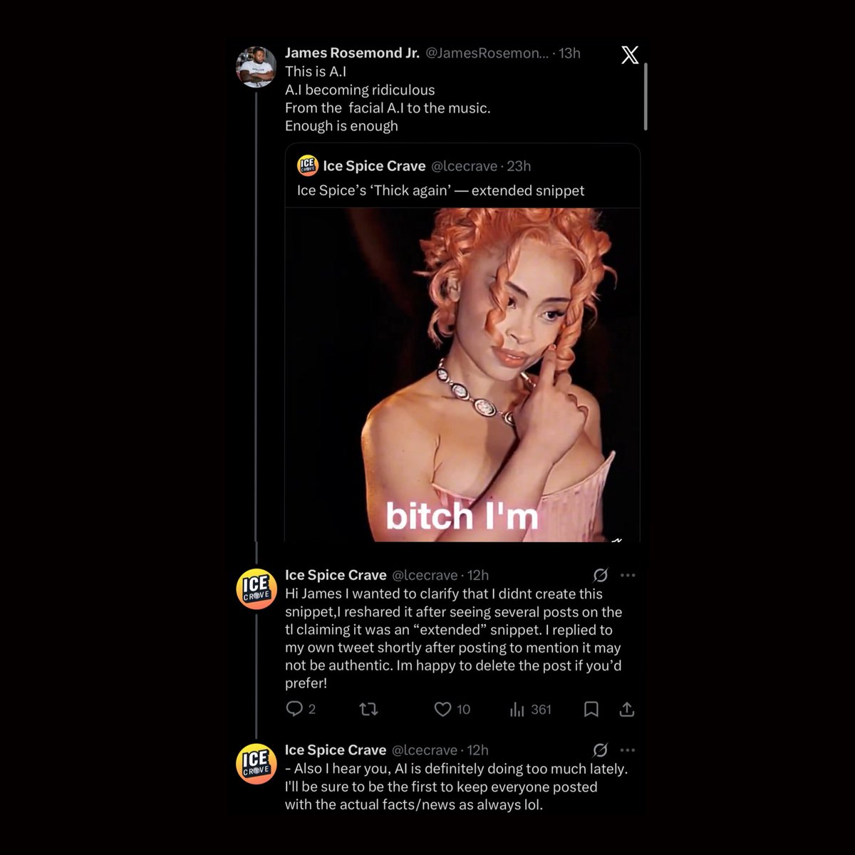 Ice Spice Crave tweet media