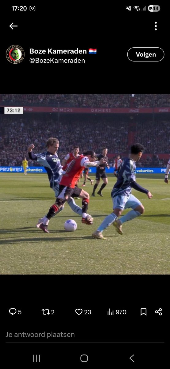 En dit is geen pingel?? #feyenoord #feyaja #Zeist ongelooflijk!!!!geenvardiekijkt...