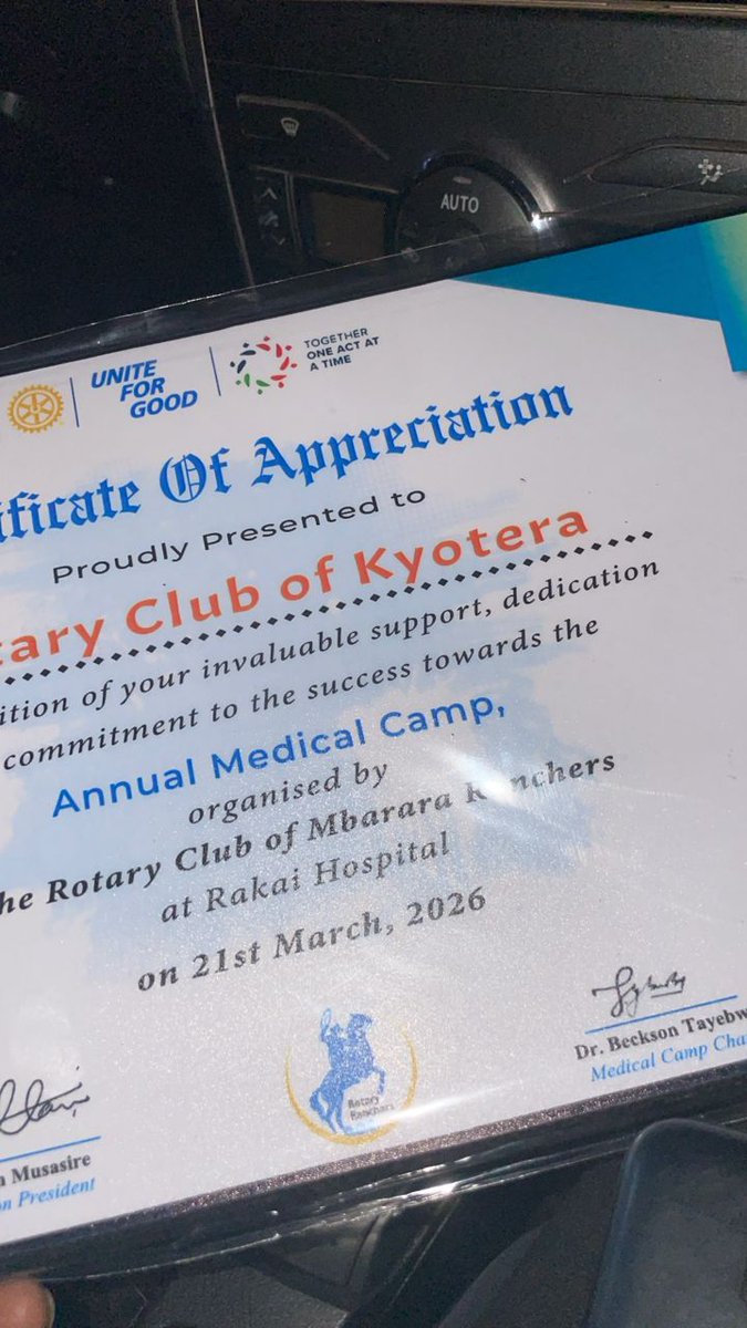 Rotary Club of Kyotera tweet media
