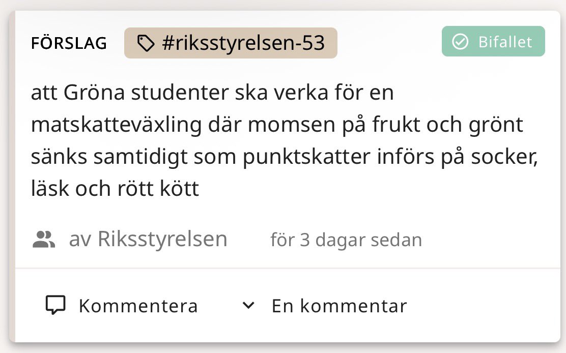 Kommer detta påverka priset för kanelbullar? #gsråm