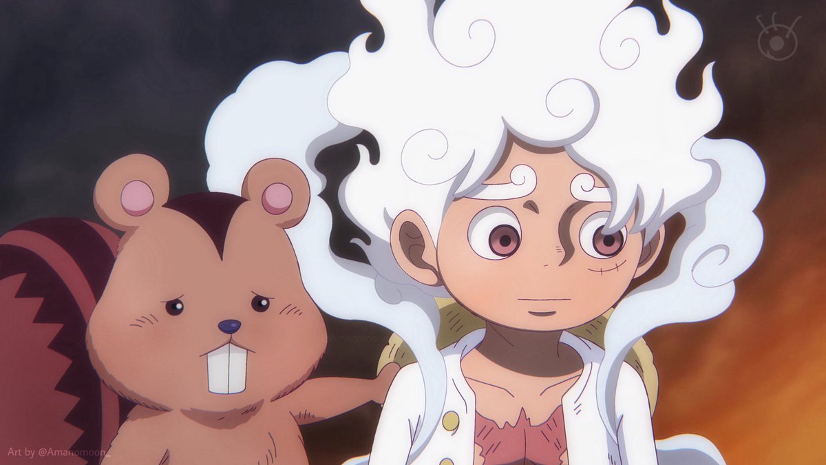 #ONEPIECE1177 Luffy and Ragnir 🐿️☁️ in Anime Style! 

 #ワンピース #حرق_ون_بيس #今週のワンピ #エルバフ #今週のワンピ