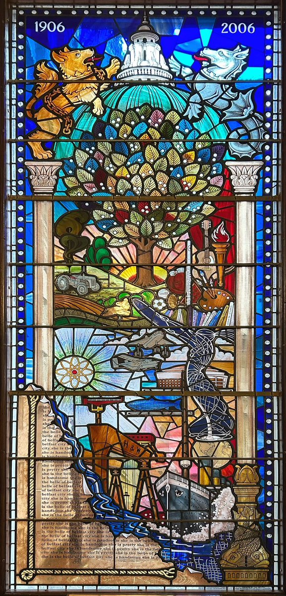 TimboSticks's tweet photo. Amazing stained glass in Belfast City Hall. #StainedGlassSunday #BelfastCityHall #Belfast #Titanic https://t.co/gzJohaW2mB