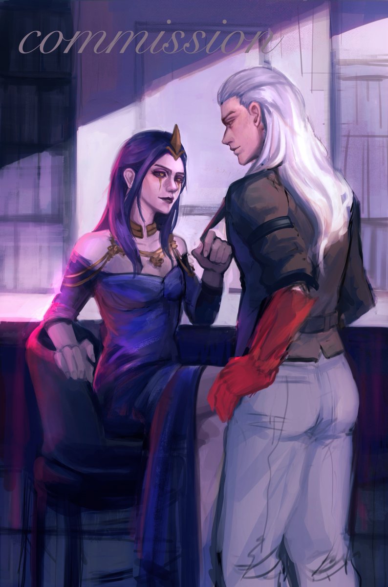 sandwich1330197's tweet image. Age AU（2/2）
commission for @Stolasm
#leblanc #swain #swainblanc #leagueoflegend #Artoflegend
