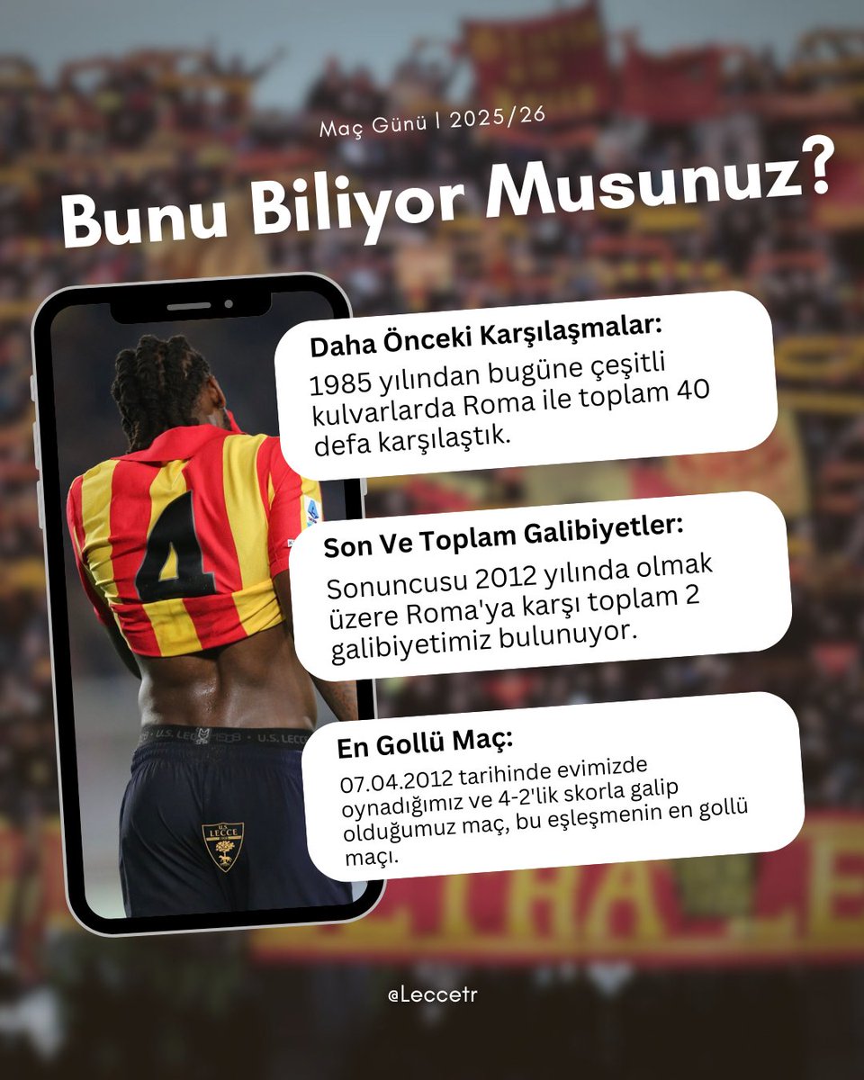 U.S. Lecce Türkiye 🇹🇷🇮🇹 tweet media