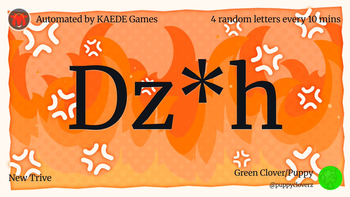 4 random letters every 10 mins tweet media