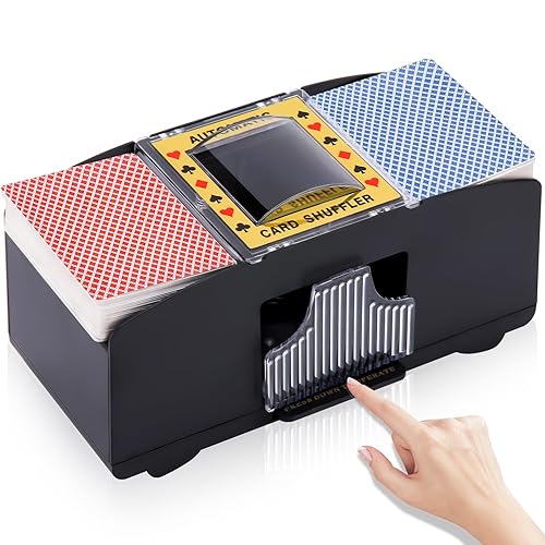 gamewithbex's tweet photo. I just received Unniweei Automatic Card Shuffler, Battery-Operated Electric Shuffler, Casino Card Game for Poker, Home Card Game, UNO, Phase10, Texas Hold'em, Blackjack, Home Party Club G from nyababy444 via Throne. Thank you! https://t.co/6Xinjo8HHo #Wishlist #Throne https://t.co/5ov7J7VvK4