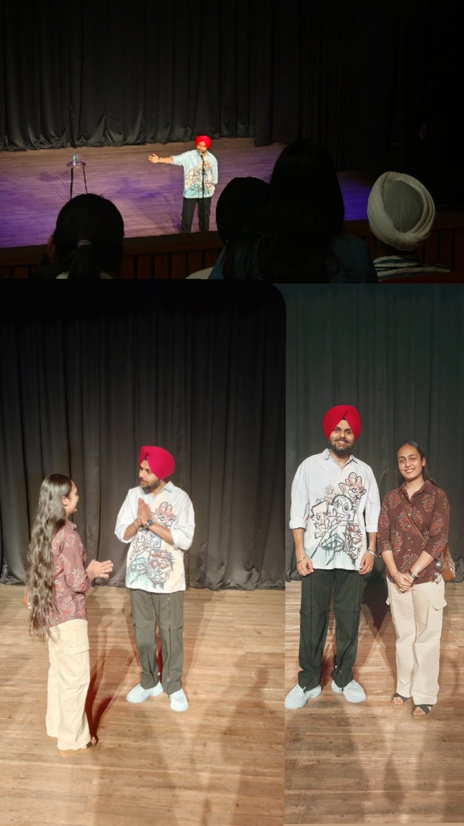 iamkaurr's tweet photo. what a great show, paaji!! 
first experience with a live stand-up, and a fantastic one at that 💯
looking forward to laugh uncontrollably at his next show, too ⭐
@LifeOfPaaji https://t.co/SdxXU8J6xl