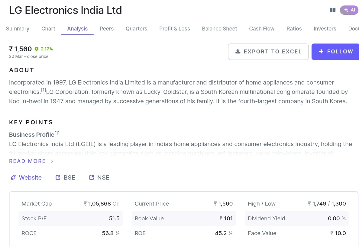 SECTOR_RES0123's tweet image. Show Me a Better Fundamental #AC Stock Than This One, Challenge 👍

#LG ELECTRONIC 🪫 Excellent NOW..