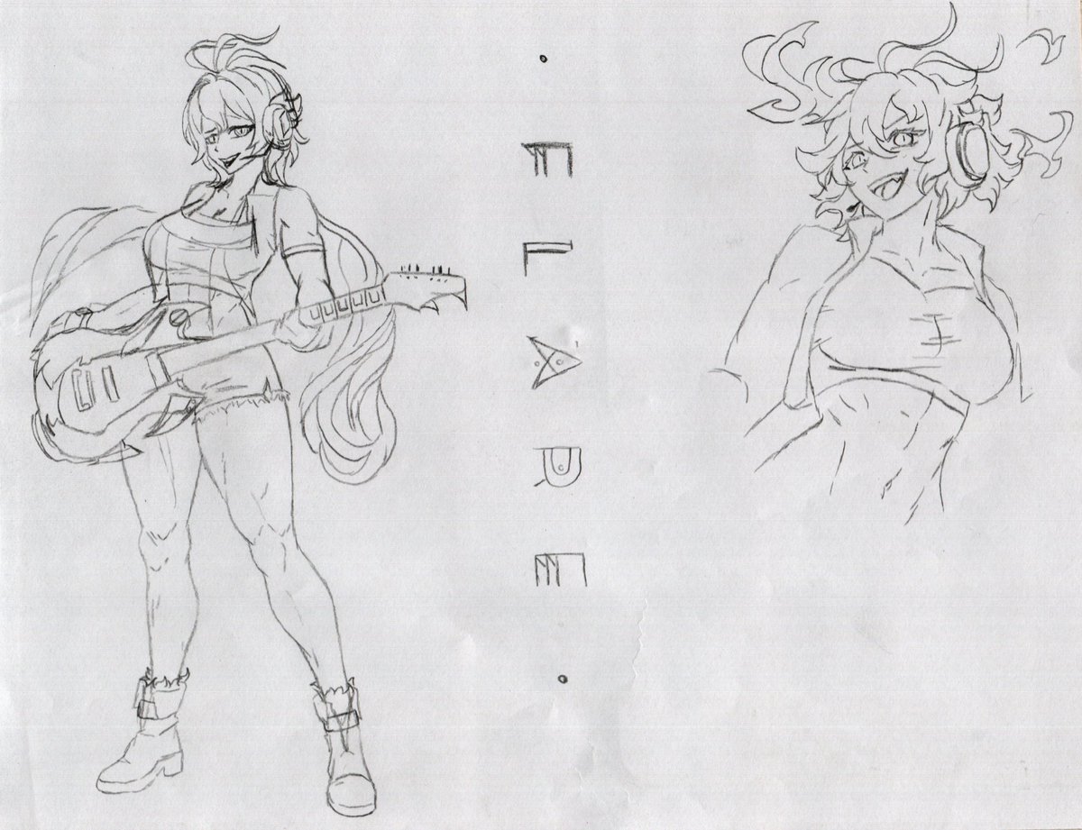 <a href="/Chroma_REM/">REMi</a> had abit of fun doing this quick ones. 

#OCArt #traditionalart #commssionart